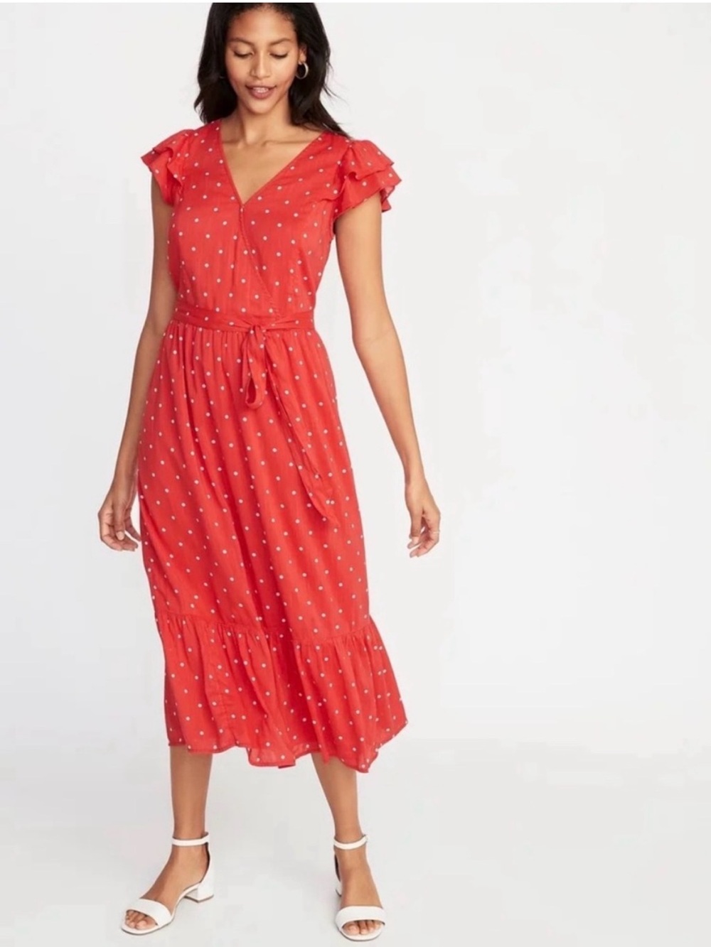 Old navy faux wrap dress medium tall